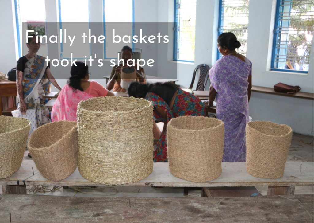 Coir basket making workshop